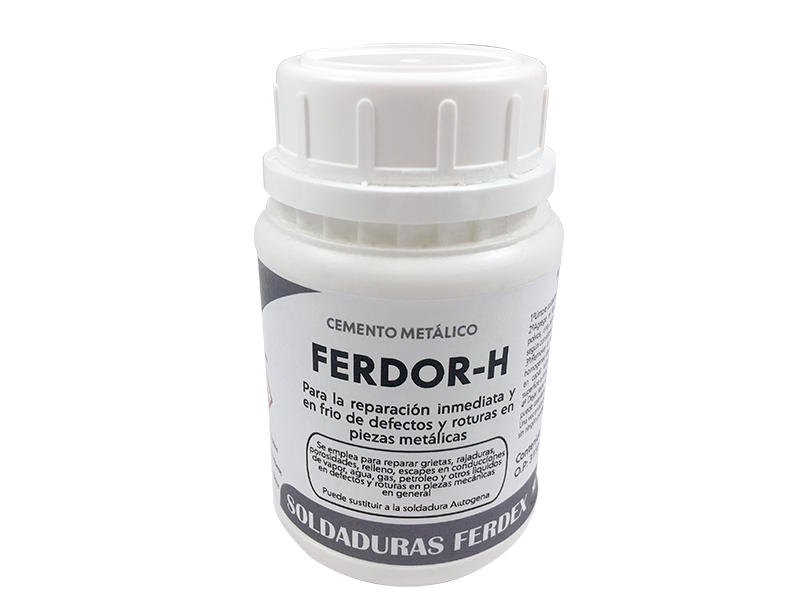 F104POL-500 POLVO FERDOR H (masilla química para hierros y aceros) 500 g. QUÍMICOS INDUSTRIALES