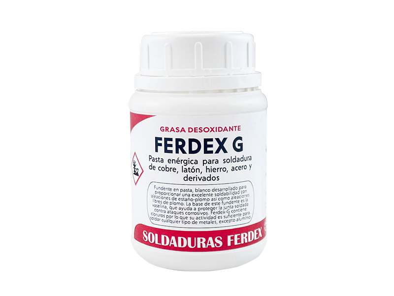 F67PAS-100 GRASA DESOXIDANTE FERDEX-G 100 g. DECAPANTES Y DESOXIDANTES PARA SOLDADURAS